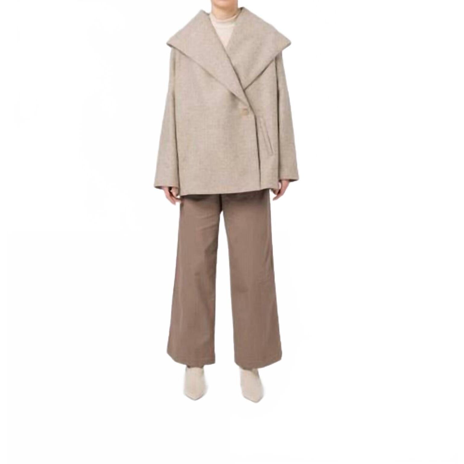 New Marot Bilbao Nara Stone Coat In Beige